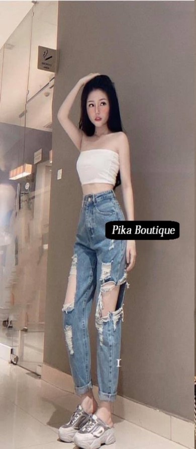 [HCM]Quần Baggy jean rách lớn