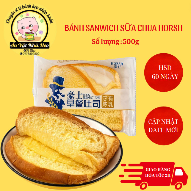 Bánh sandwich cắt lát kẹp sữa chua