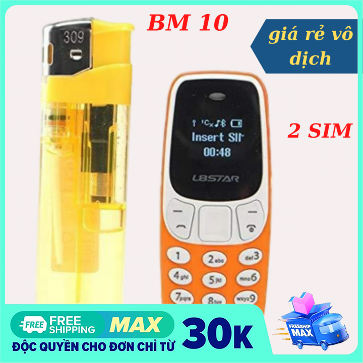 Điện thoại mini siêu nhỏ bm10 2 sim siêu dễ thương