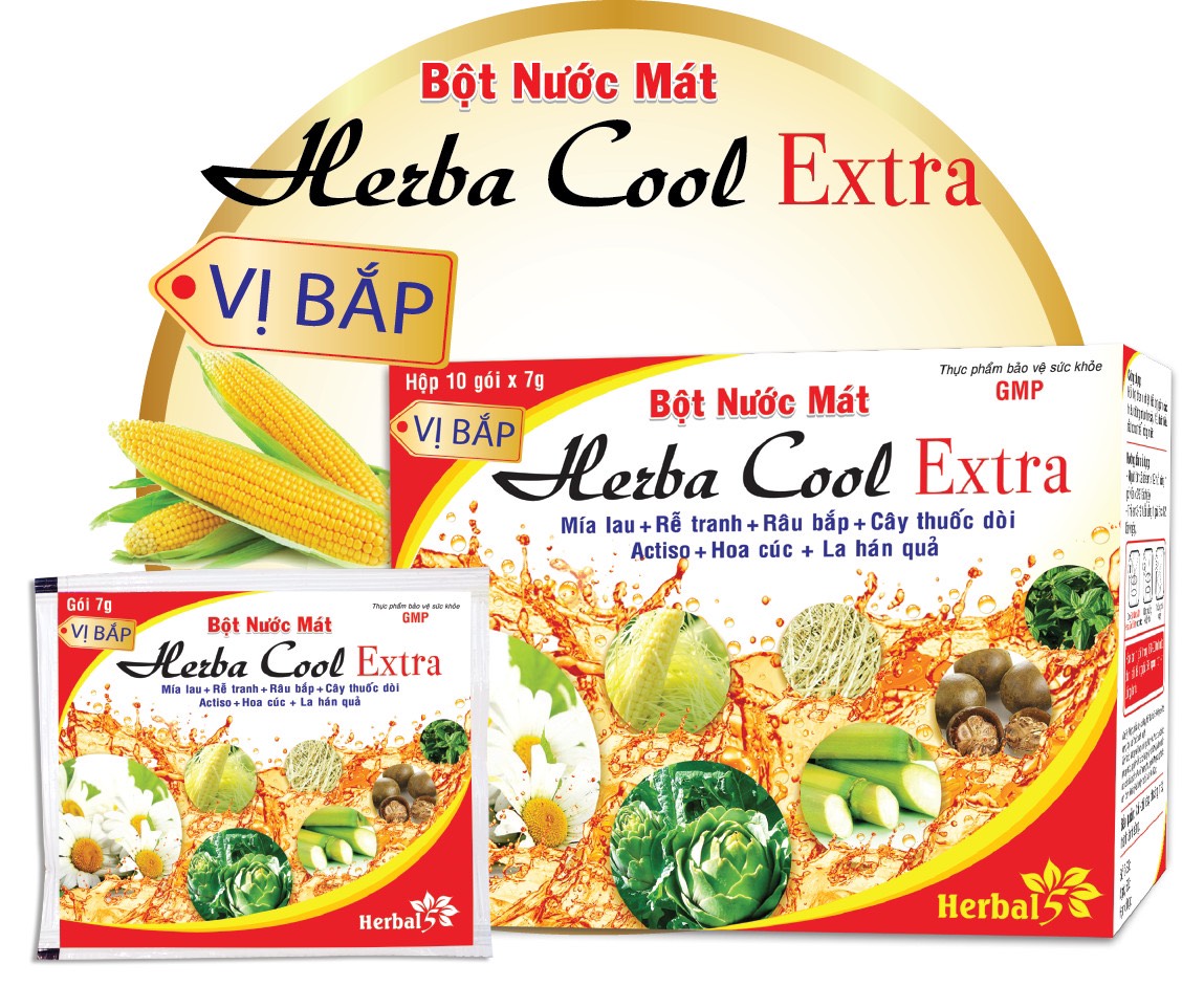 Bột nước mát Herbal Cool vị bắp/vị bí đao