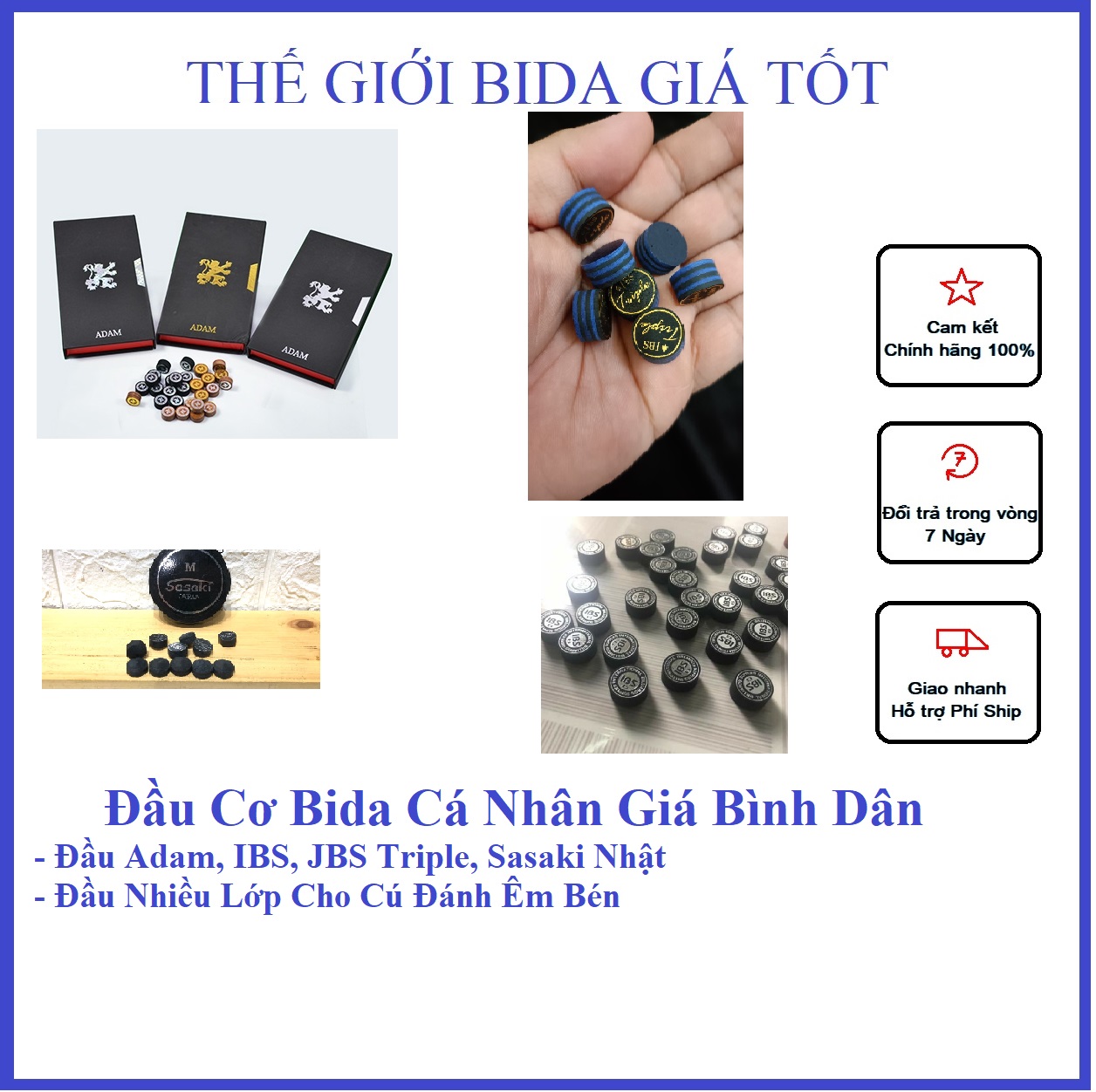 Đầu Cơ Bida - Đầu Tẩy Cơ Bida Sasaki - Japan