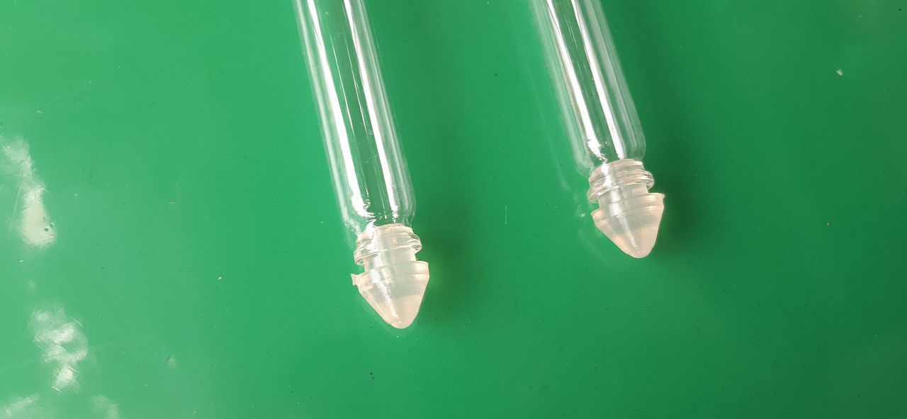 2 cóng uống nước thủy tinh cho lồng nuôi chim