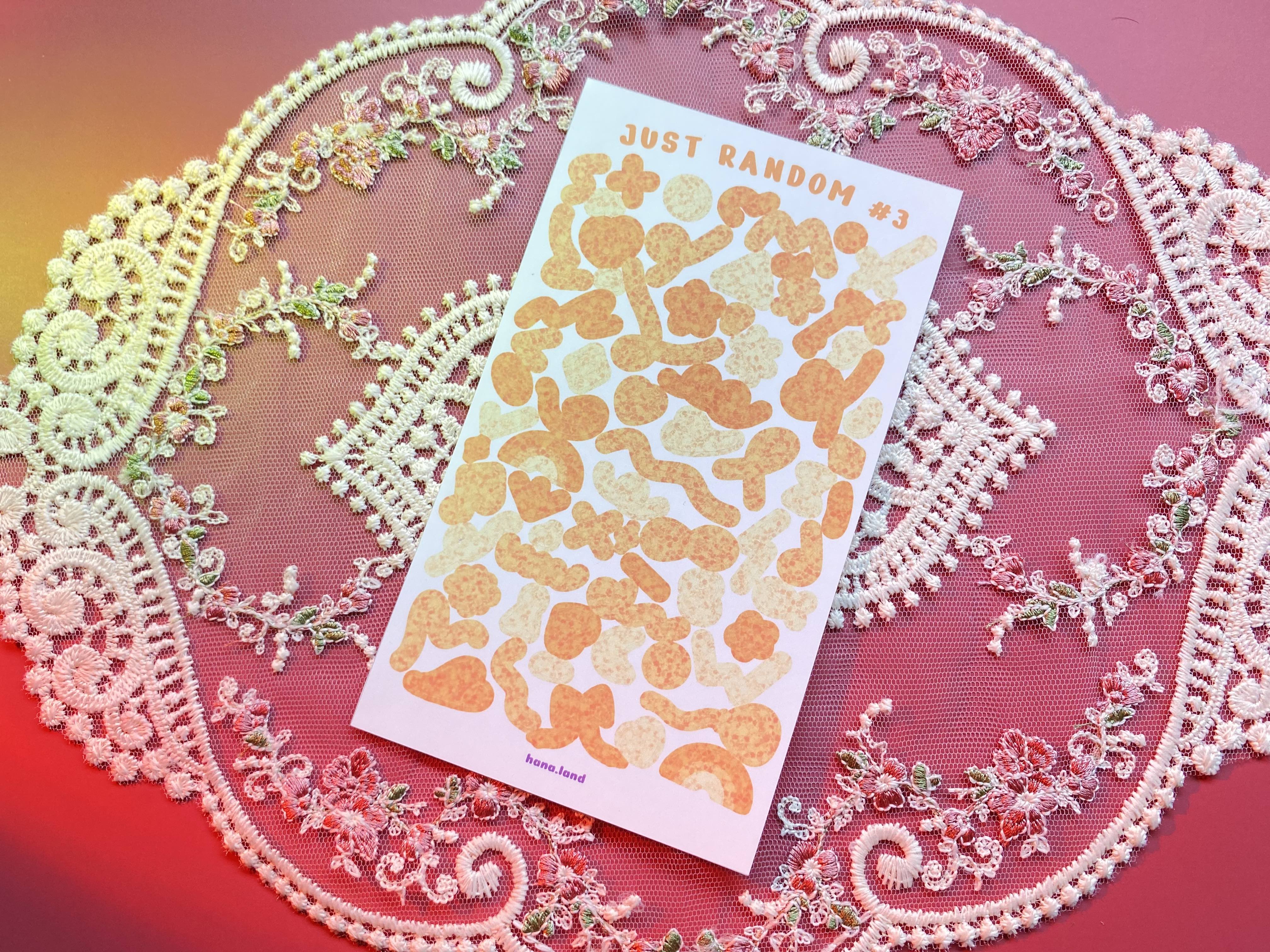 [Random] Sticker decal trang trí confetti nơ bóng Just Random _ hanaland