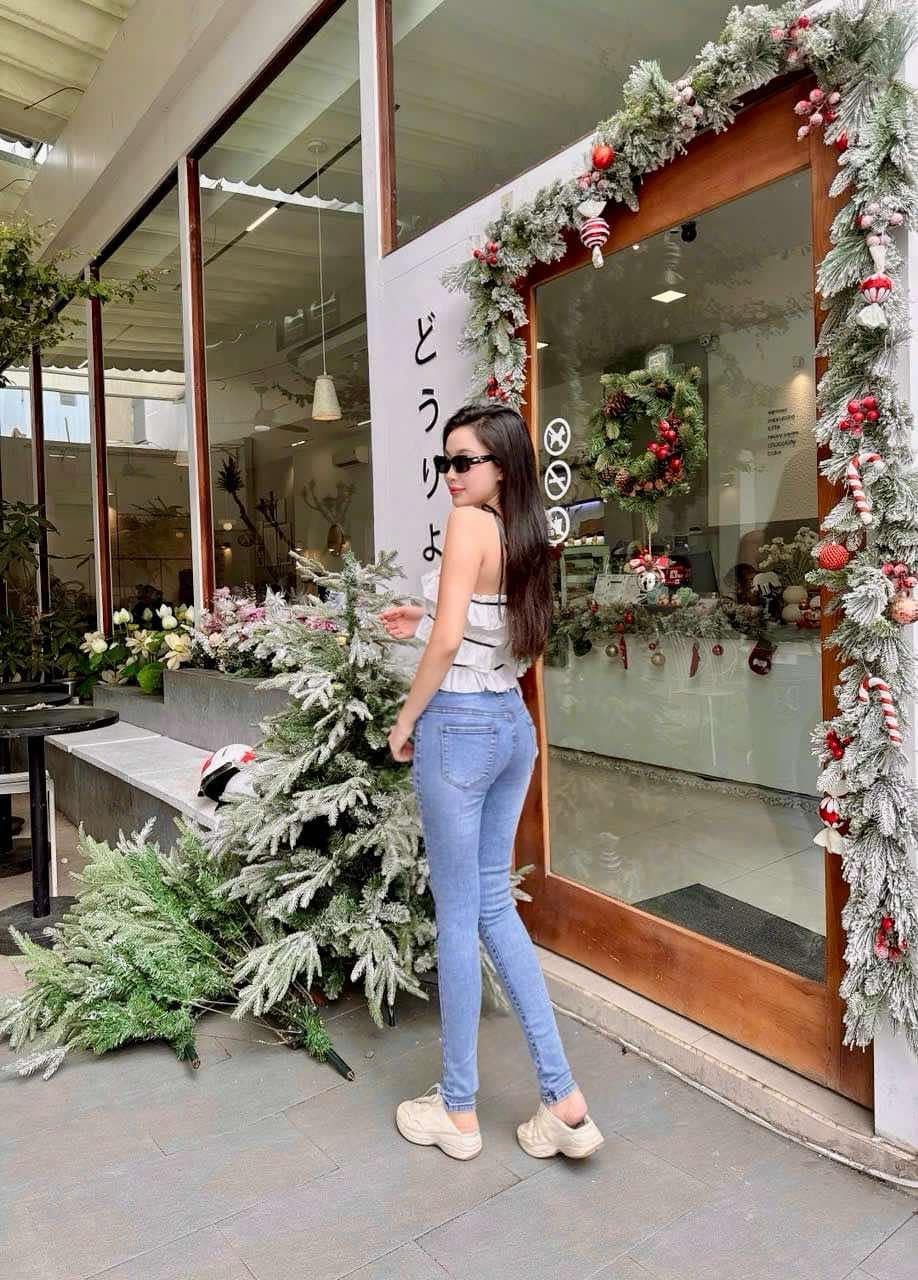 Quần jeans nữ lưng cao co dãn Đẹp Store 257