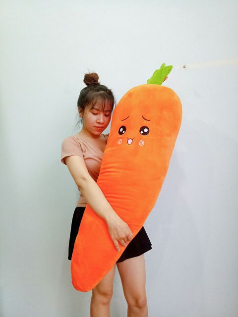 GẤU BÔNG CÀ RỐT KHỔNG LỒ 1 MÉT 2 ẢNH THẬT