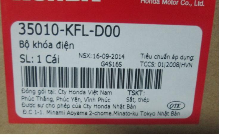 Bộ khóa điện Wave anpha 2001-2005 (MS: 35010KFLD00)