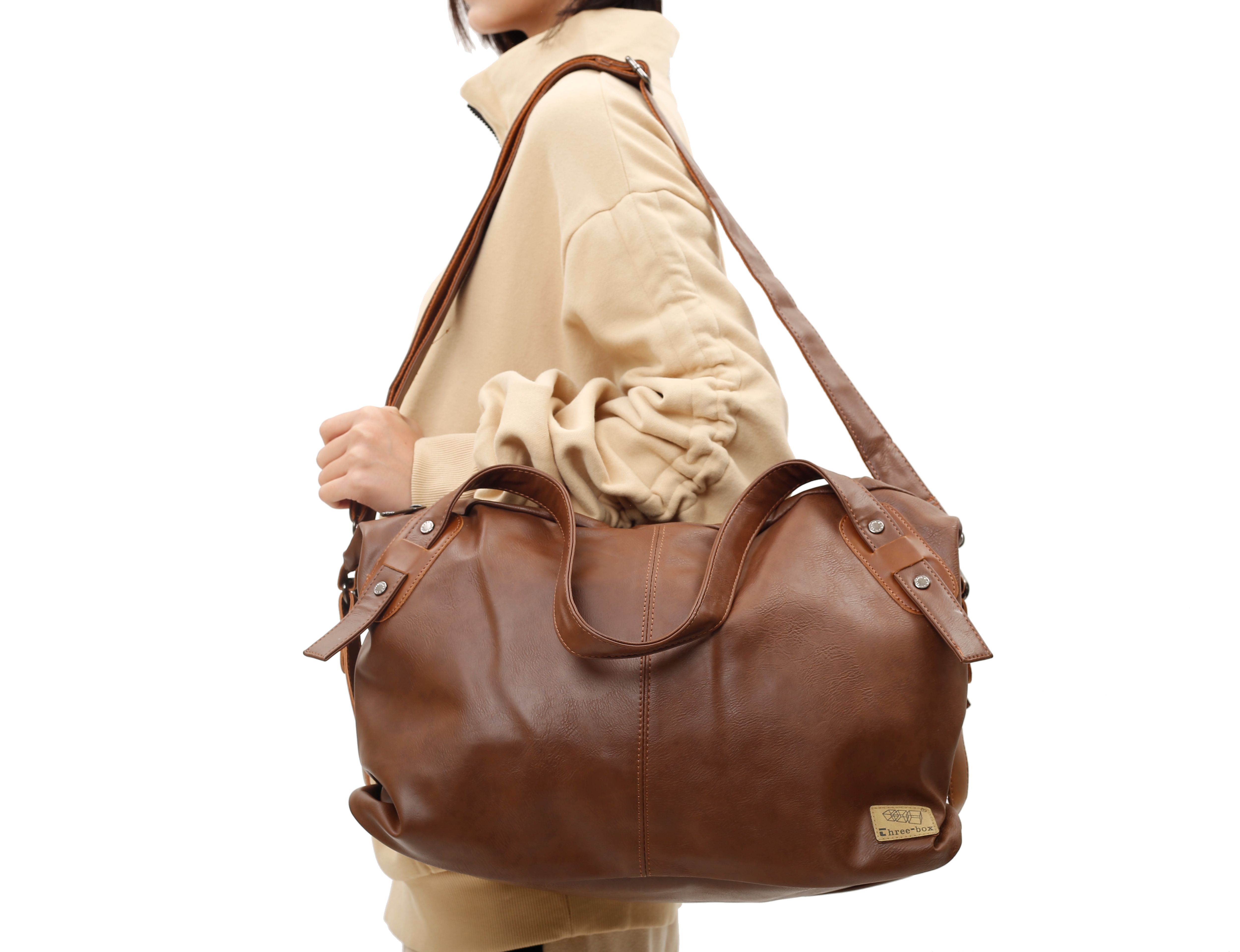 Túi du lịch da Unisex Three-box I TX2367