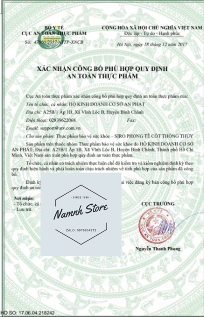 Phong tê cốt thống thuỷ An Phát