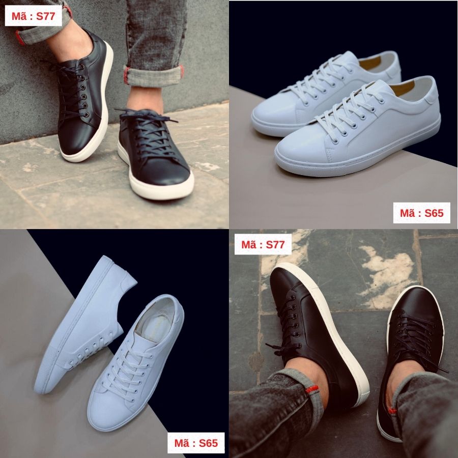 Giày Sneaker Da Bò Xịn Cao Cấp