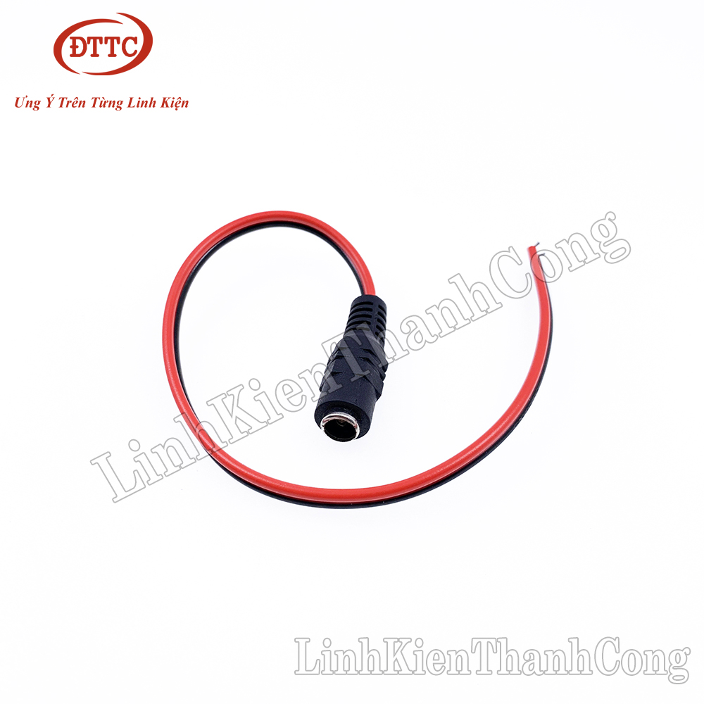 Dây nguồn jack dc cái 5.5x2.1mm có dây dài 30cm