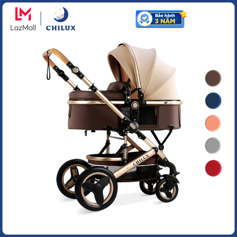 Xe đẩy gấp gọn cho bé đa năng Chilux V1.6 - 9 tính năng tiện dụng cho mẹ  và bé