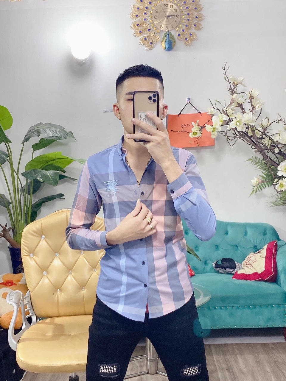 Áo Sơ Mi  COTTON Nam Tay Dài BBR Cao Cấp - 𝐊𝐞𝐧𝐓 𝐒𝐡𝐨𝐩