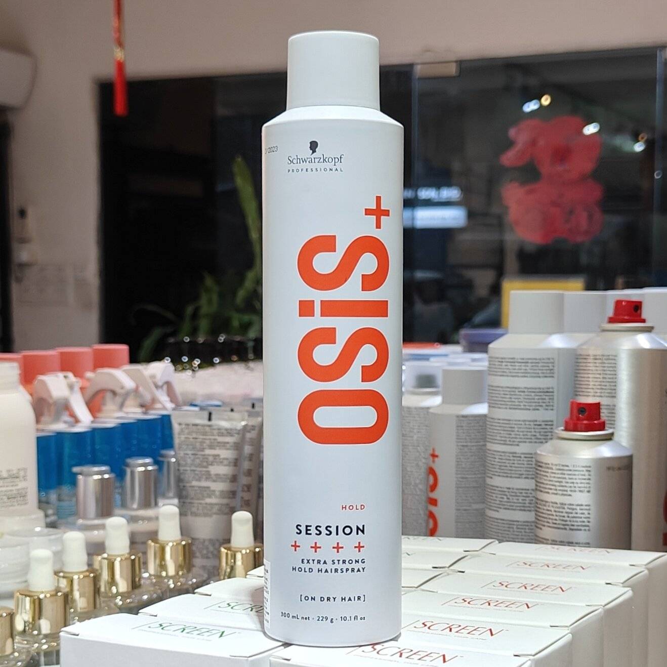 [HCM]Keo Giữ Nếp Tóc Cứng Khô Nhanh Osis+ Session 300Ml