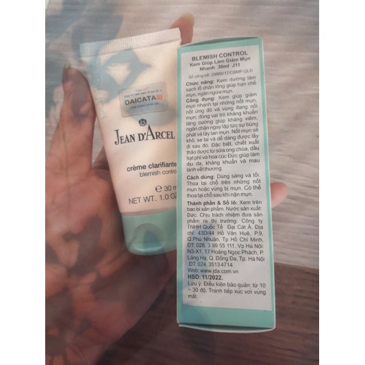 KEM LÀM GIẢM MỤN NHANH JEAN D'ARCEL BLEMISH CONTROL