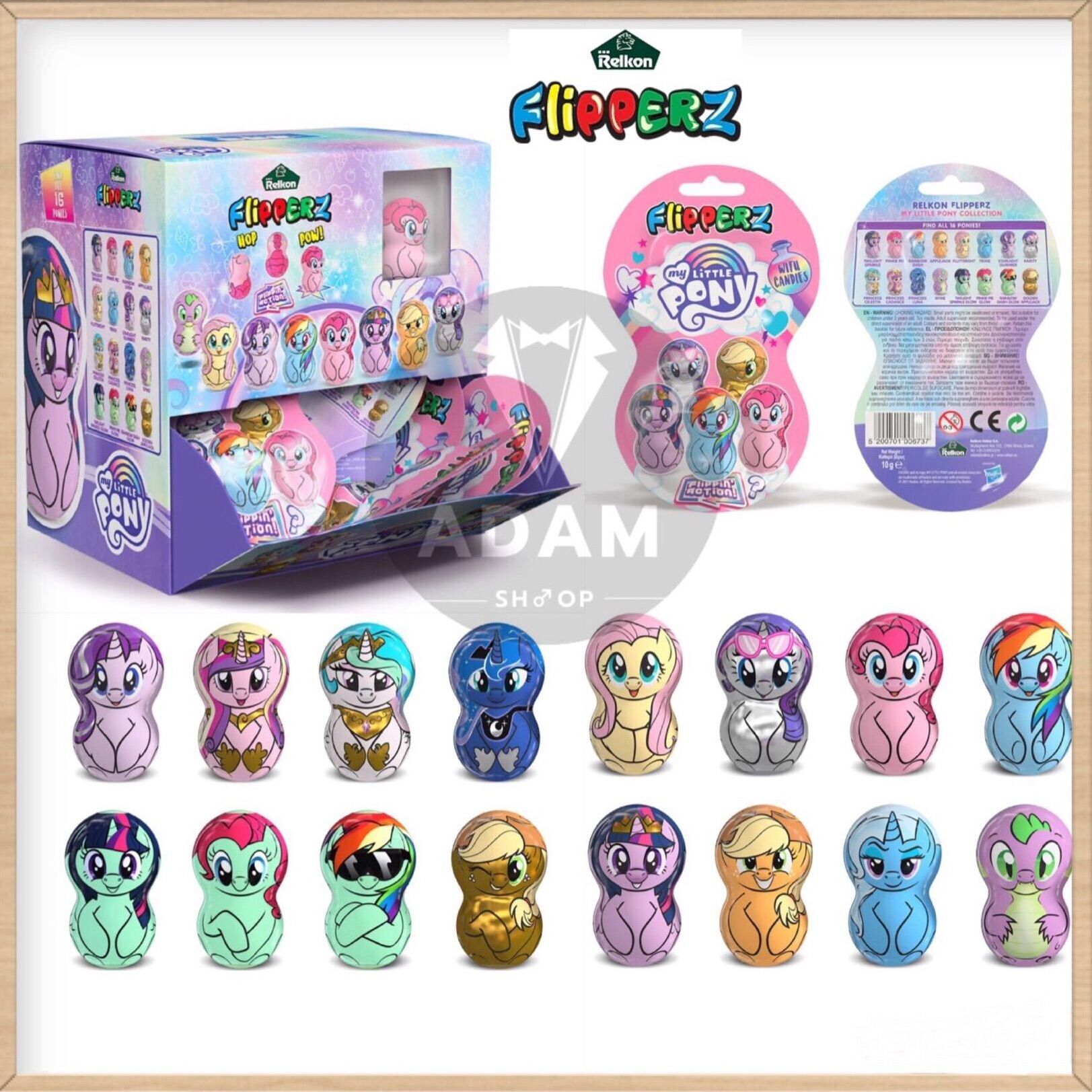 Kẹo Đồ Chơi Lật Đật My Little Pony Flipperz