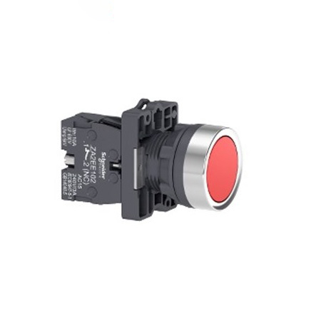 Nút nhấn nhả XA2 phi 22 tròn đỏ Schneider XA2EA42