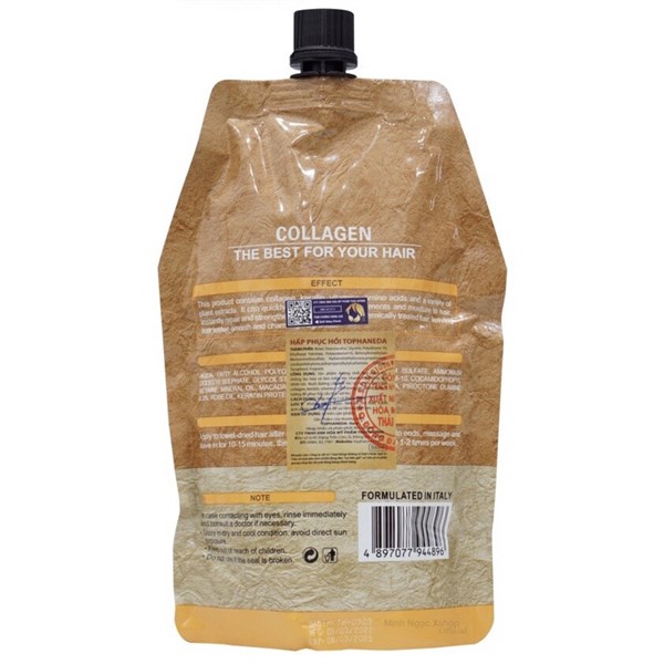DẦU HẤP Ủ TÓC SIÊU MƯỢT TOP HANEDA COLLAGEN TÚI 500ML - TÚI