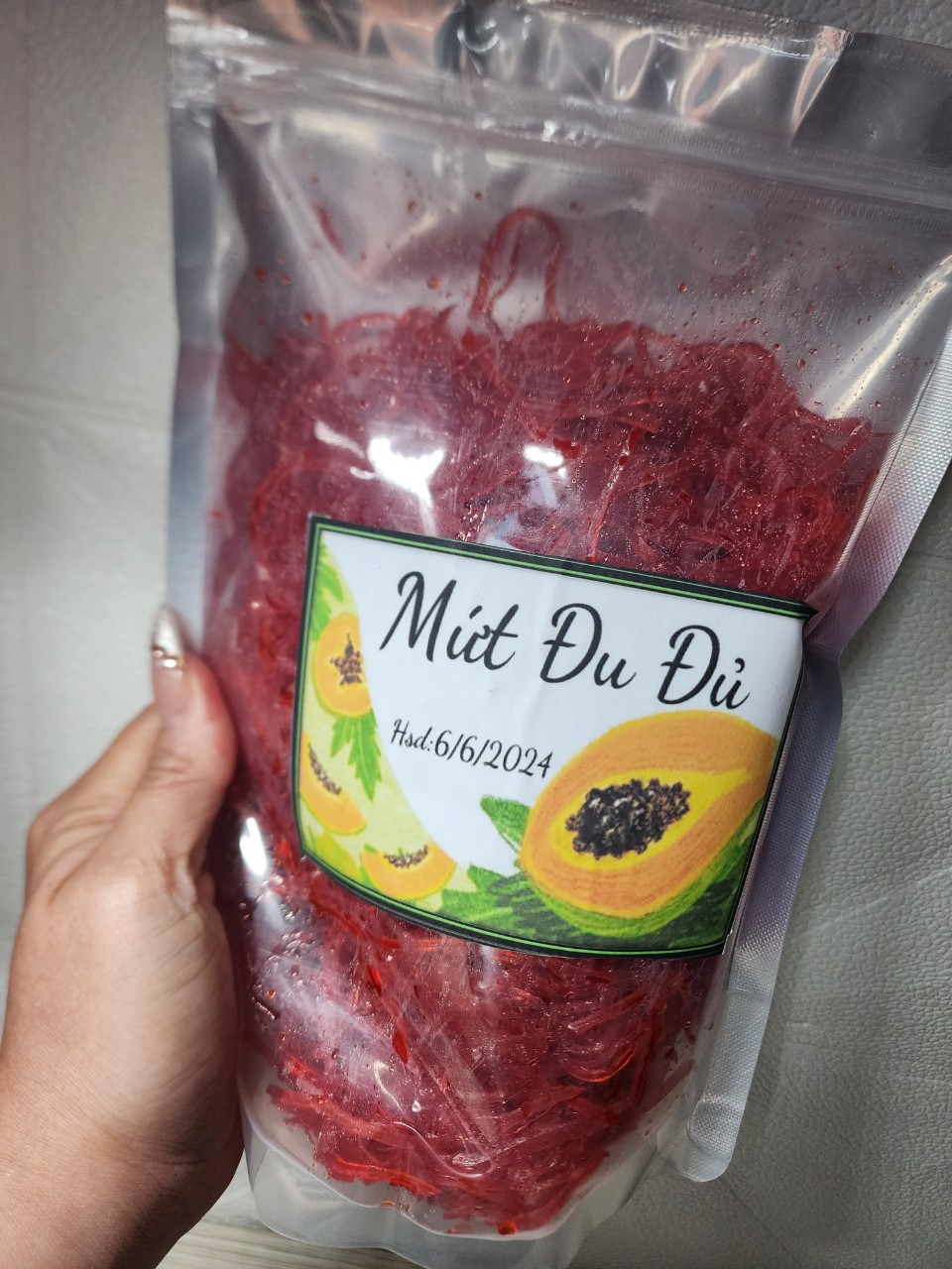 Mứt Đu Đủ Sợi - Hàng Luôn Mới