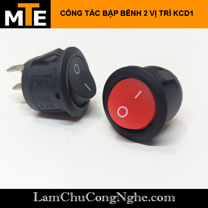 CÔNG TẮC BẬP BÊNH TRÒN 2 VỊ TRÍ KCD1