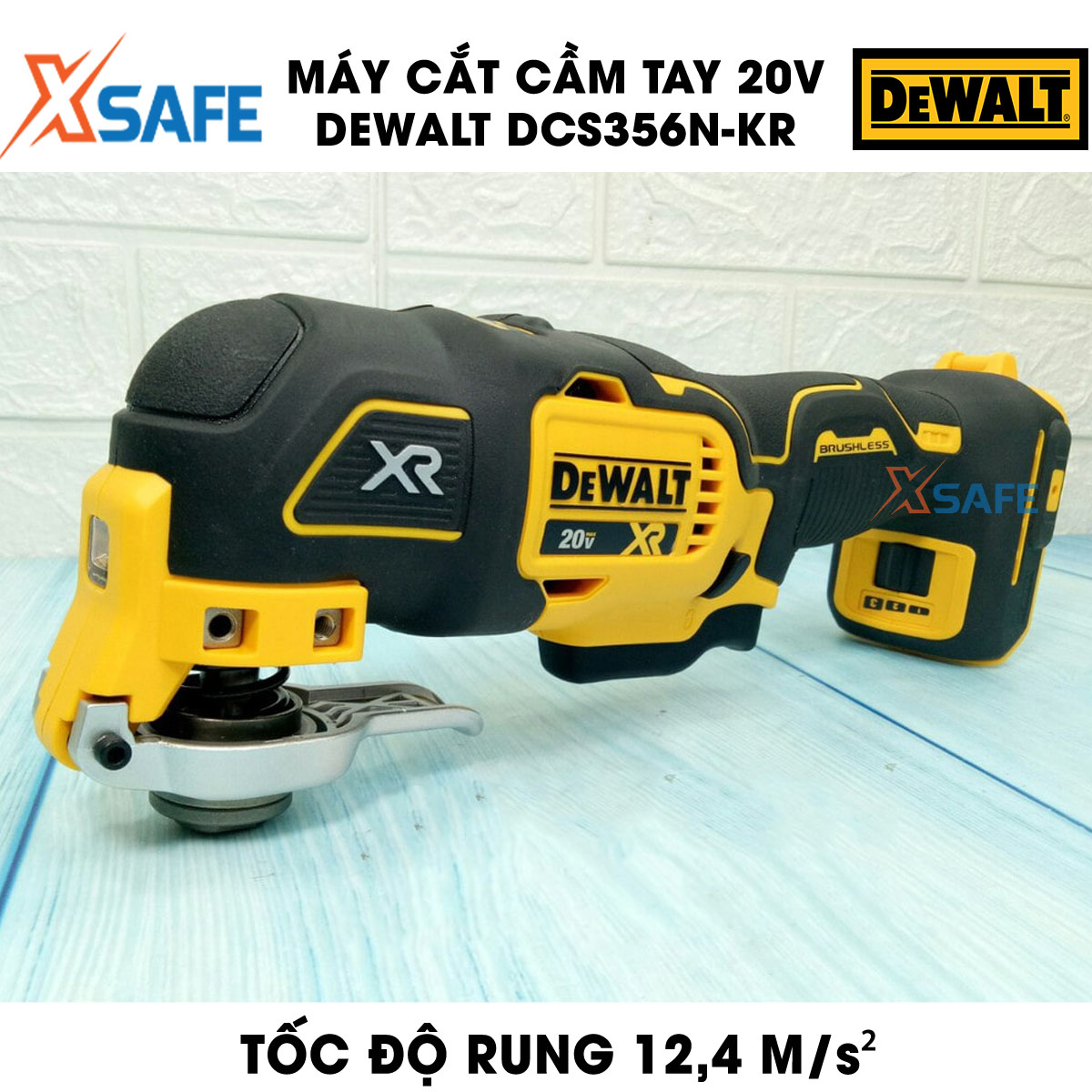 Portable cutting machine 20V DeWalt bundled set accessories cutting blade. Cutter DeWalt, equipped with LED lights work, material with non-slip rubber and quiet, three-speed, guarantee genuine-distribution genuine xsafe