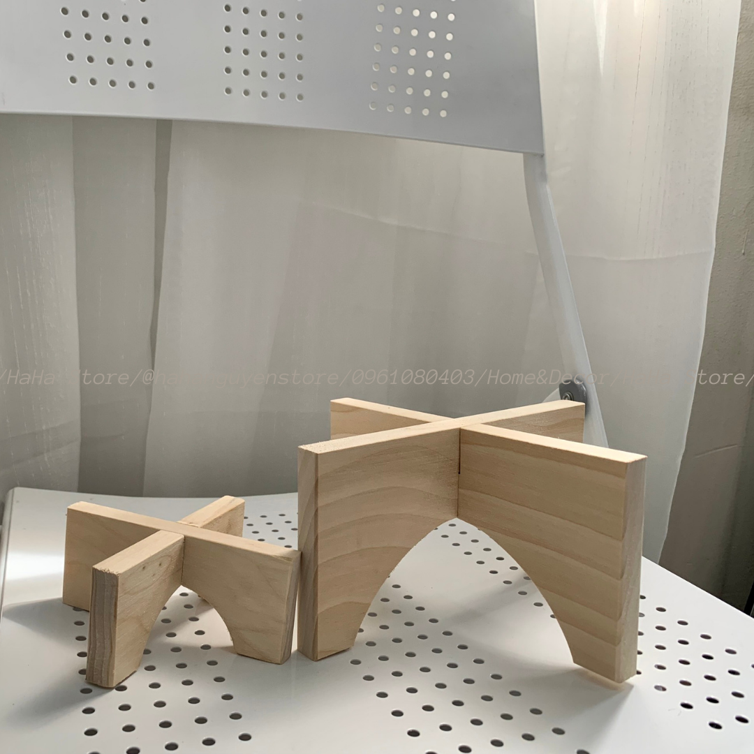Đôn Gỗ Đặt Chậu Cây Chân Gỗ Để Cây Cảnh CCG11