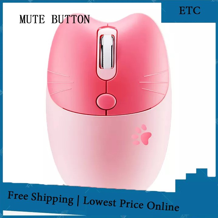 M3 Wireless Mouse Mute Ergonomic Anti-slip Quick Response 5 Buttons 2.4G Bluetooth-compatible Computer Office Mouse for Girls Wireless Mouse Ergonomic