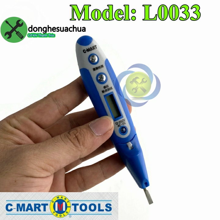 Bút thử điện c-mart l0033 hiển thị số có đèn