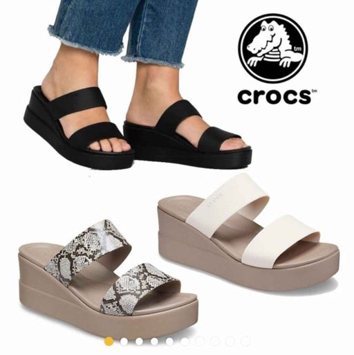 Dép lê quai ngang Brooklyn cross, Đế cao 6,5cm, pb46