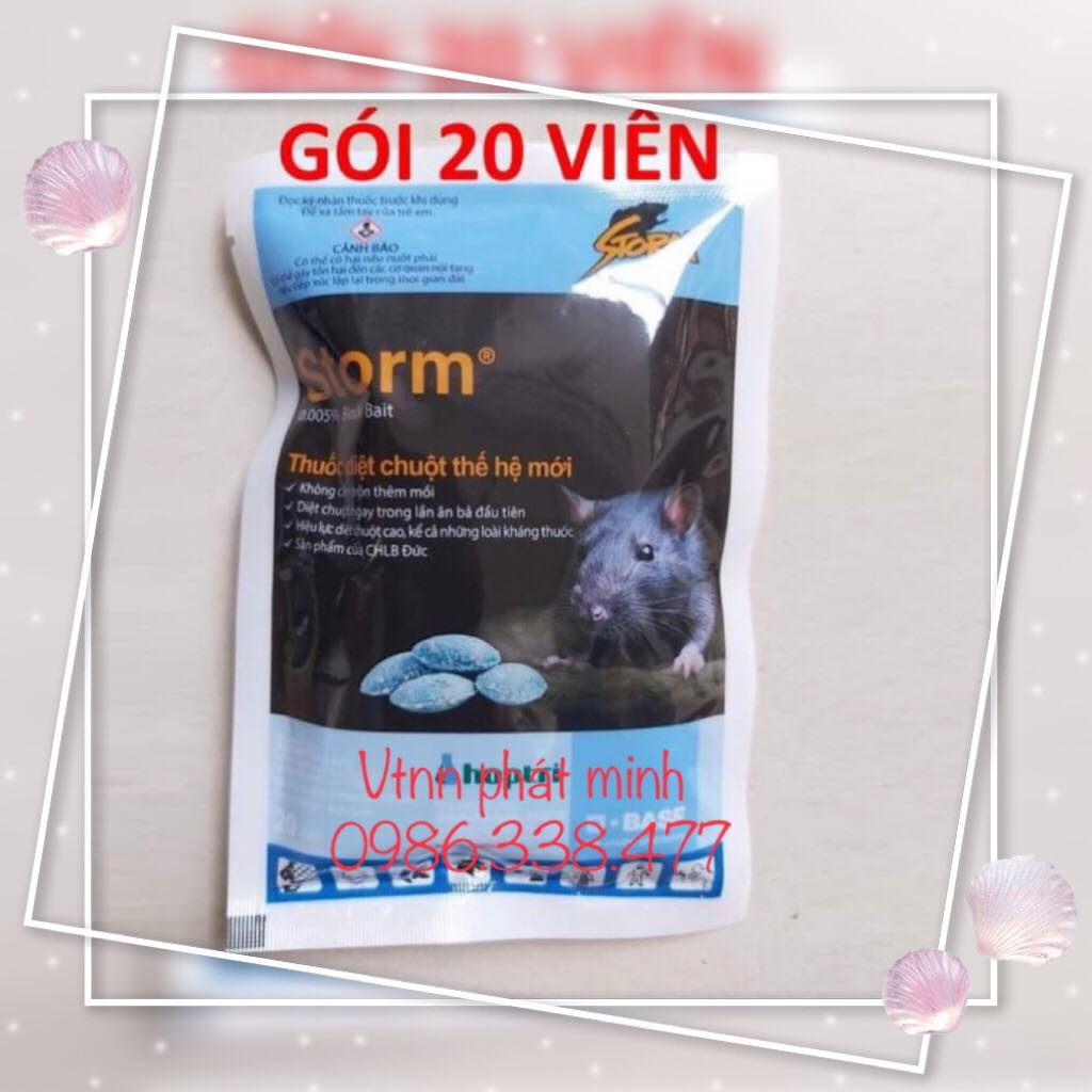Thuốc diệt chuột Storm (1 gói gồm 20 viên)
