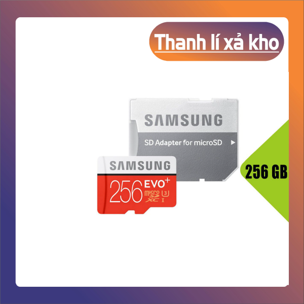 [Giá Sốc] Thẻ nhớ MicroSDXC Samsung Evo Plus 256GB U3 4K R100MB/s W90MB/s - Box Anh Thẻ nhớ cho camera wifi, camera hành trình, điện thoại, máy chơi game, chất lượng hình ảnh 4k - Hàng Chính Hãng