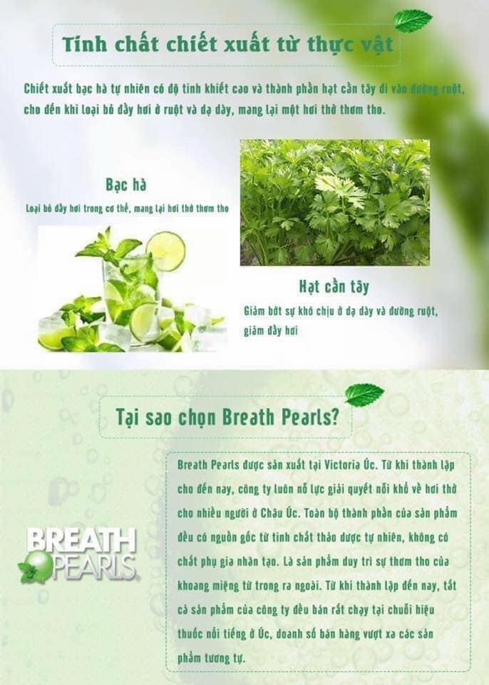 Viên Làm Thơm Miệng Breath Pearls 50v
