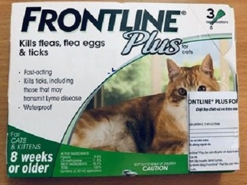 Tuýp nhỏ gáy diệt bọ chét và ve trên mèo Frontline Plus For Cats