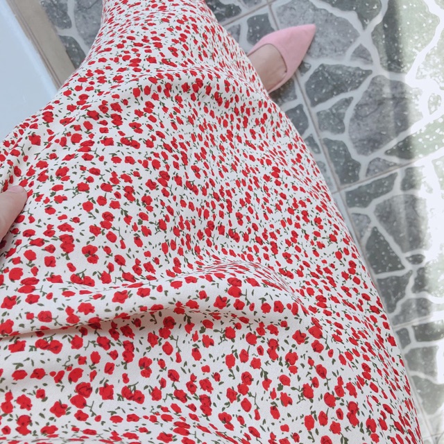 Chân Váy Hoa Nhỏ Eo Bo Chun 2 Size S,M