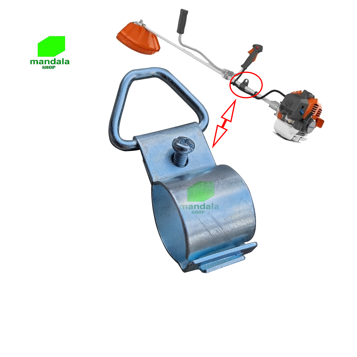 Đai móc dây đeo máy cắt cỏ đường kính ống cần 24mm, 26mm, 28mm tùy chọn kích cỡ