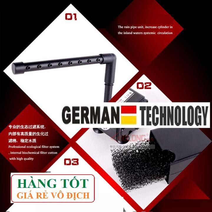 [HCM]Bơm chìm hồ cá 5w hoặc 8w + Dàn tưới mưa