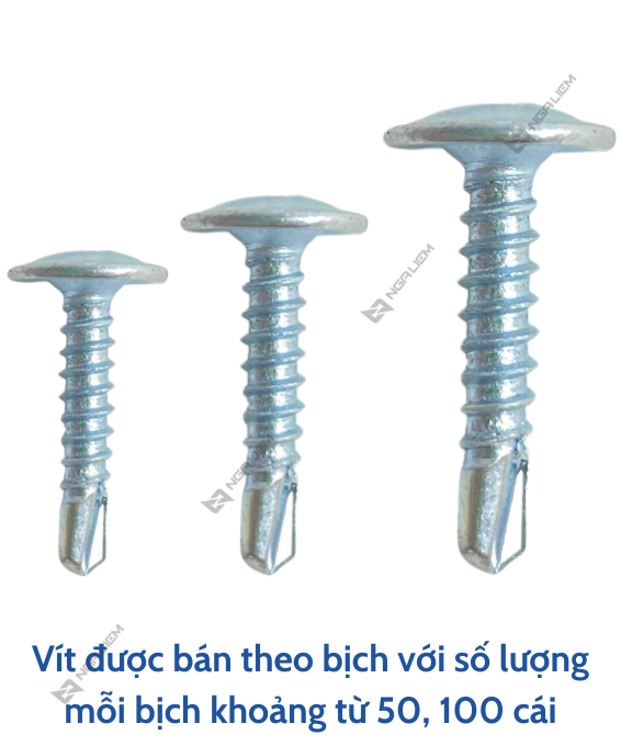Vít Dù Song Long 1F3, 1F6, 1F9, 2F5, 3F, 4F, 5F, 6F (Chữ D loại Xịn) (BỌC 100, 200 GRAM)