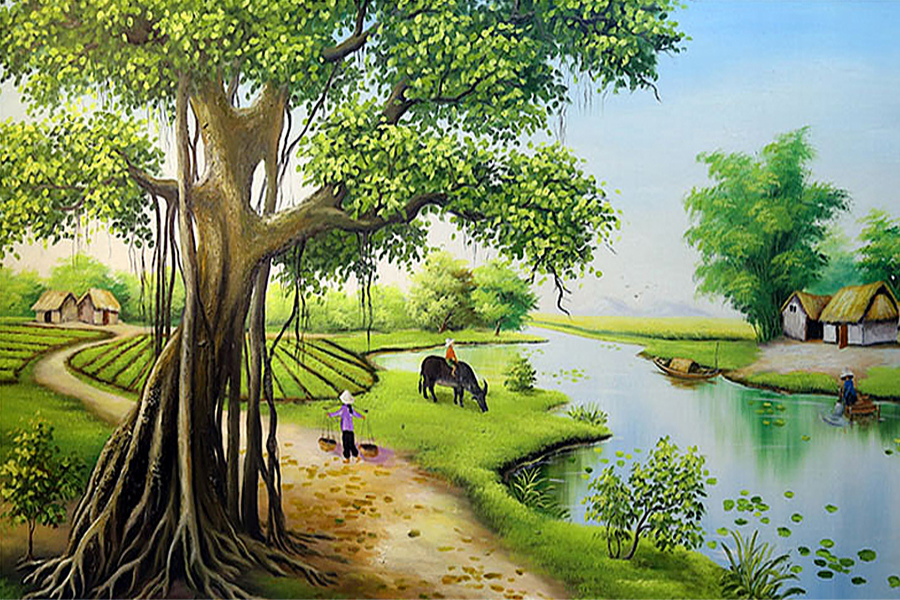 Mẫu Nền Thư Ảnh Động Sông Nước Hữu Tình | ID#: 23209 | HinhNenEmail.com