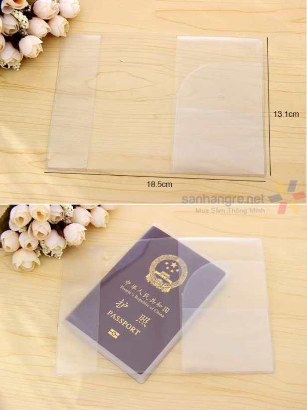 Bao bọc Passport nhựa PVC siêu rẻ