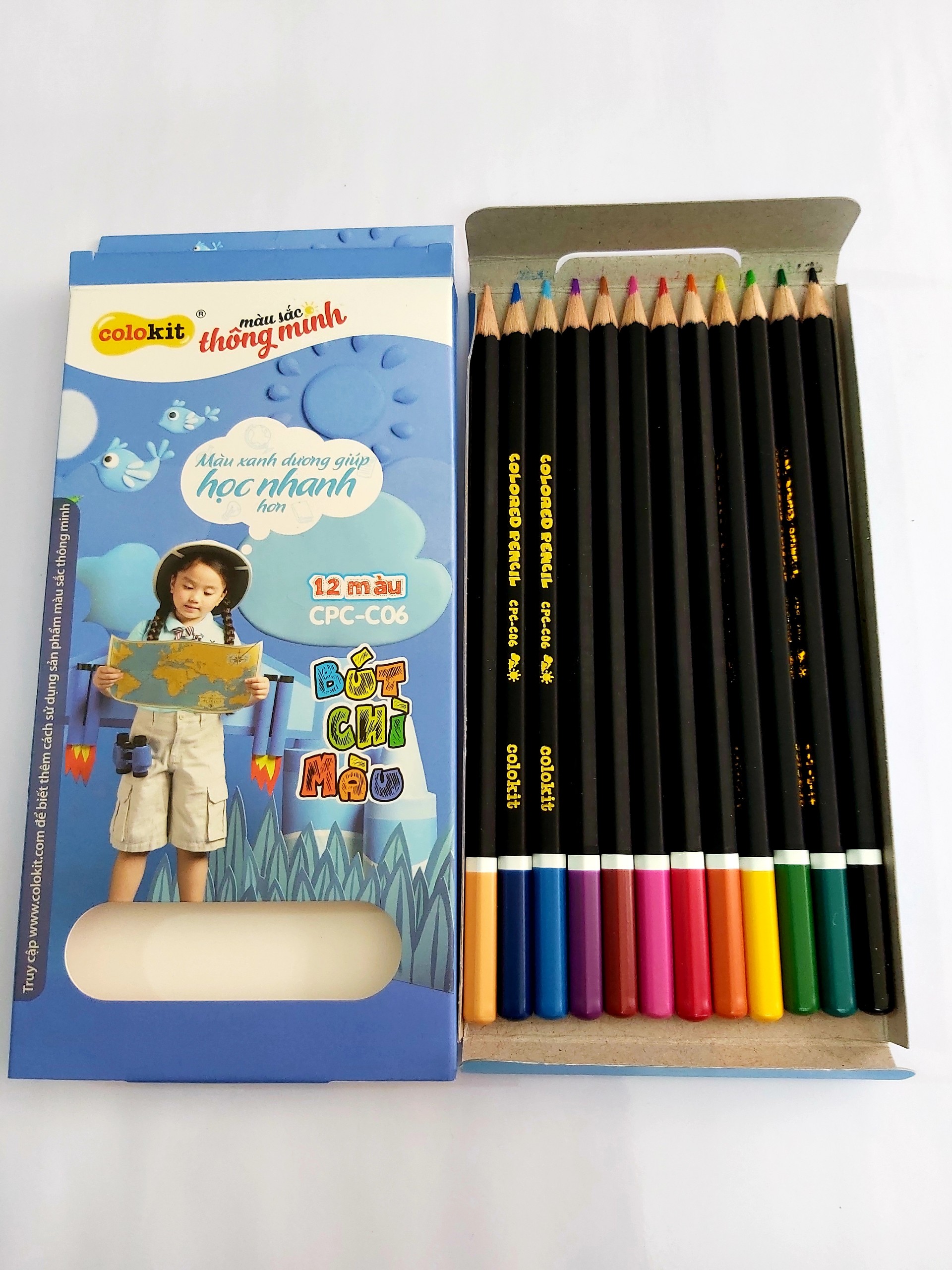 Dụng Cụ Học Sinh Bút Chì Màu ColoKit Thiên Long (12 Màu/16 Màu)