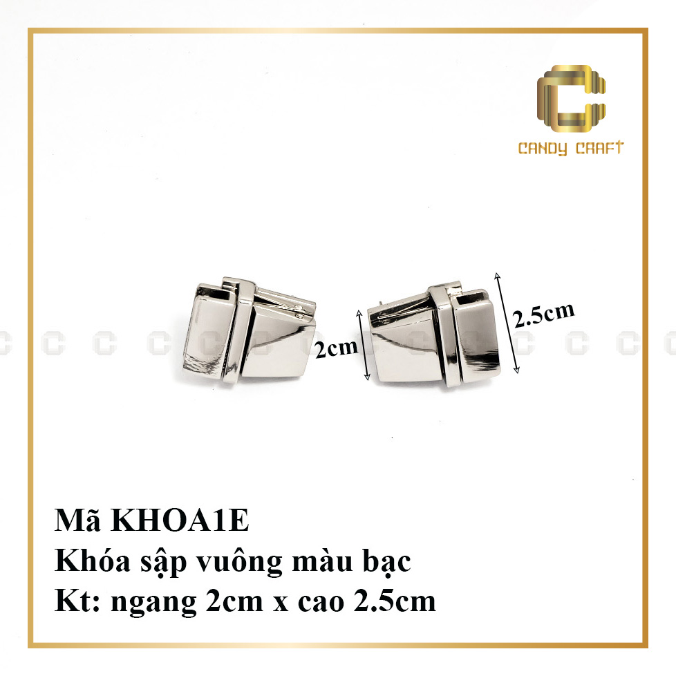 Khóa sập mỏ vịt - phụ kiện làm túi xách