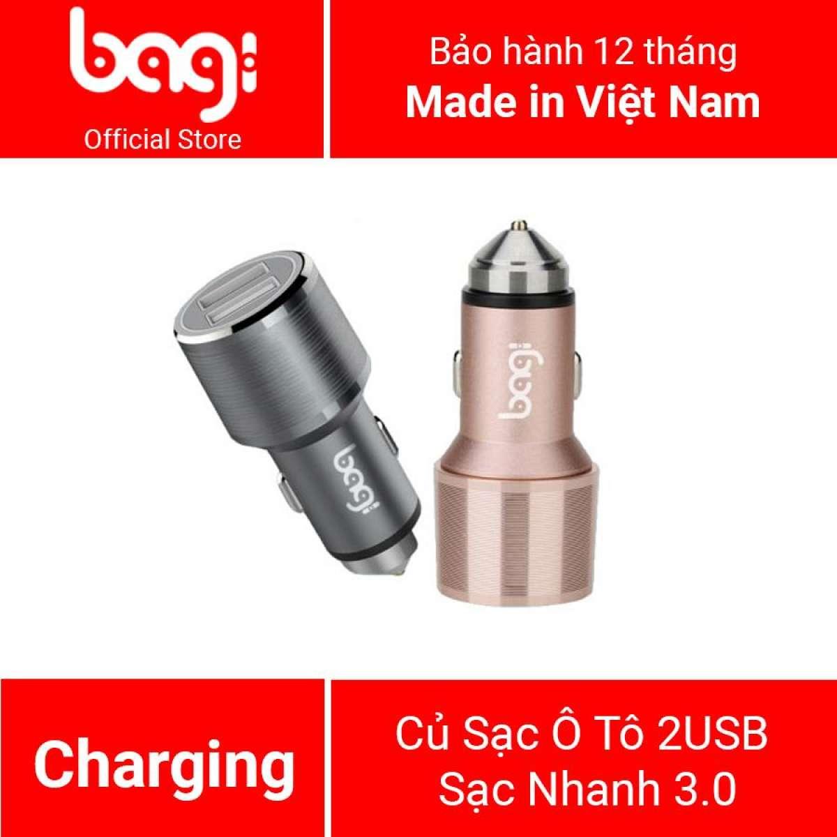 Củ Sạc Ô Tô 2USB Sạc Nhanh(Qualcomm) 3.0