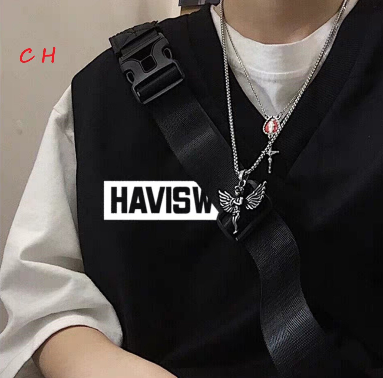 Sét gile Havi + áo phông trắng COH0820