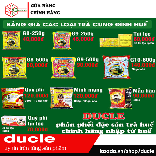 [HCM]Trà Cung Đình Huế G10 (600g) ( Gồm 20 Túi Nhỏ )
