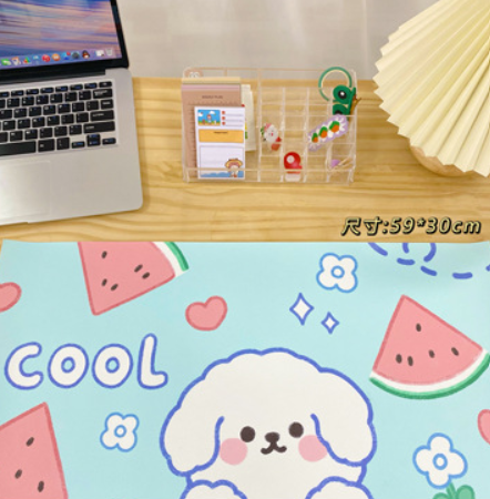 Tấm lót chuột PVC hoạt hình dễ thương - Tấm lót bàn phím 30 cm x 59cm