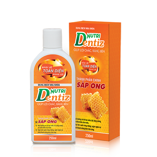 [HCM]NUTRIDENTIZ - Dung Dịch Nha Khoa Cho Răng Lợi Chắc Khỏe (Chai 250ml)