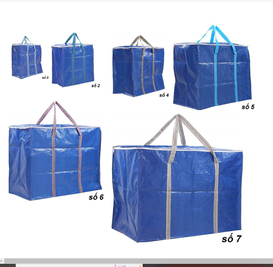 Túi vải bạt đựng đồ có size khủng lồ- đủ size- loại bạt dày không 2 lớp