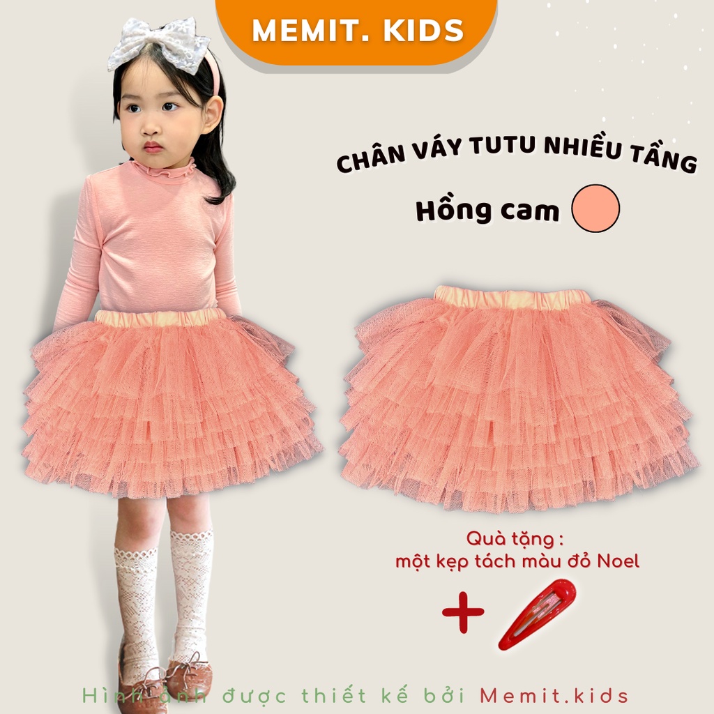 Chân váy tutu bé gái không kèm áo 5-9 tuổi k s closet k176tef