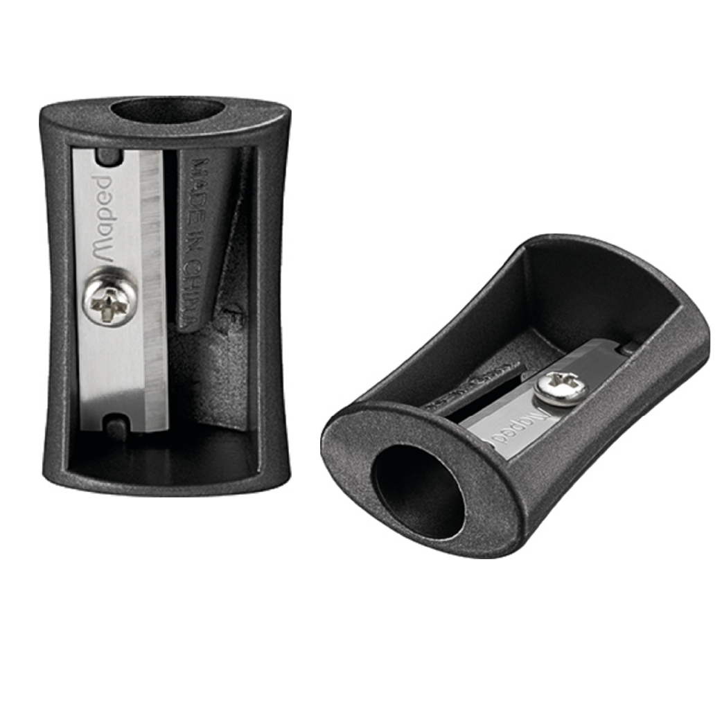 MAPED - Chuốt chì bằng Sắt màu bạc/đen - 1 cái