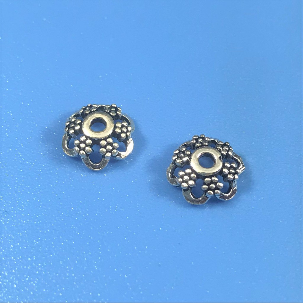 Charm ốp bạc thái ốp hạt đá - Charm bạc 925 - Mã CA070-079