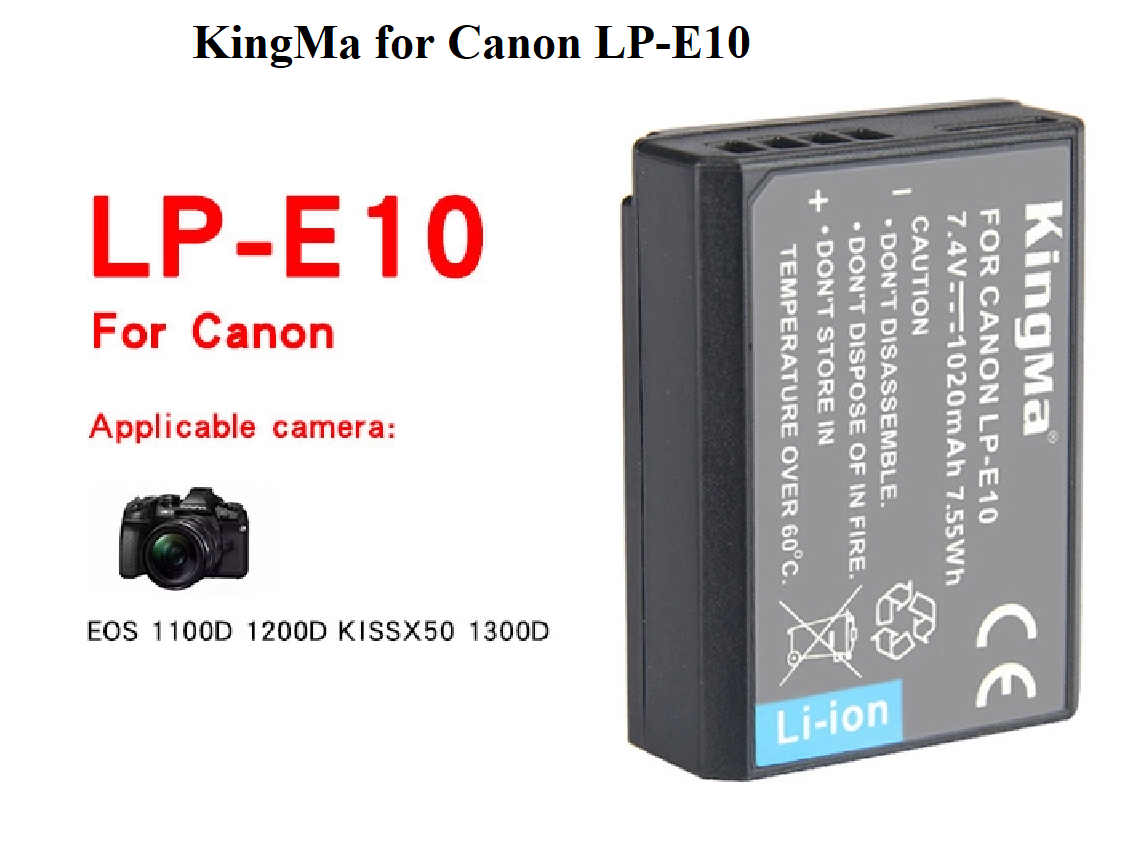 Pin máy ảnh KingMa LP-E10